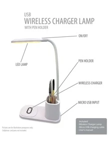 三合一無線充電器 - 白色 - 查看 3