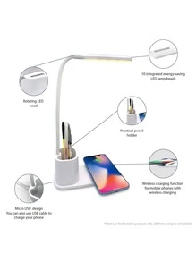 三合一無線充電器 - 白色 - 查看 4