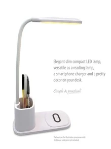 三合一無線充電器 - 白色 - 查看 5