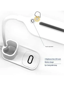 三合一無線充電器 - 白色 - 查看 7