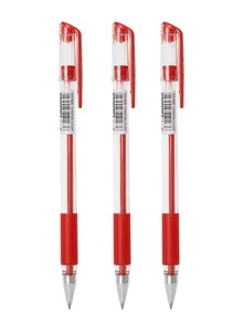 Bộ bút gel 12 chiếc - Đỏ - Xem 2