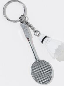 男士休闲运动羽毛球钥匙扣吊坠汽车饰品包包饰品学院风可爱哥特风 Y2K - 白色 - 查看 3
