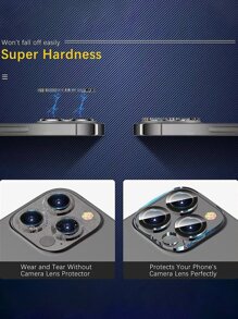 3pcs Tempered Glass Camera Lens Protector Compatible With iPhone 15/15Pro/15Plus/15Promax - Clear - View 8