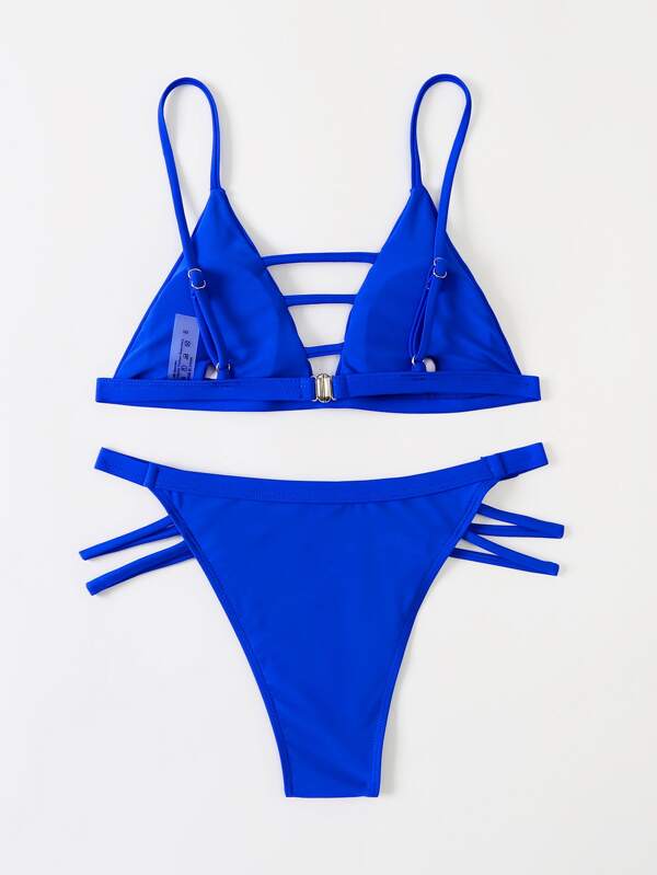 Plain Cutout Bikini Swimsuit SHEIN USA