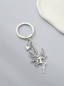 Fairy Charm Keychain - Silver - View 2