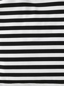 Baby 3pcs Striped Slogan Patched Detail Tank Top - Black and White - View 6