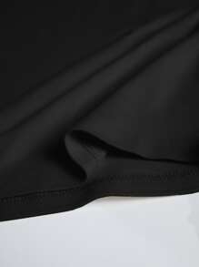 INAWLY Slogan Graphic Tee Good Moms SAY BAD WORDS - Black - View 3