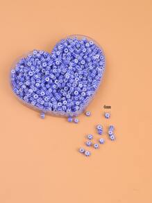 1 gói Phụ kiện trang sức tự làm hạt thủy tinh 4mm - Xanh đậm - Xem 4