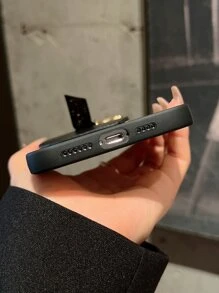 Funda de móvil simple con colgante de corazón