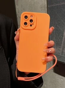 Funda de móvil simple con acollador - Naranja - Ver 1