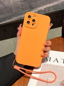 Funda de móvil simple con acollador - Naranja - Ver 2