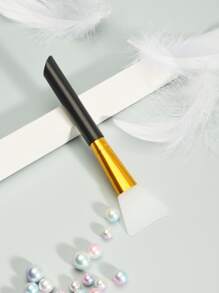 Clean Silicone Facial Sheet Brush, 1pc Face Care DIY Mud Facial Sheet Apply Skin Care Tool - Black - View 1