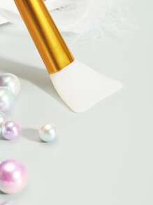 Clean Silicone Facial Sheet Brush, 1pc Face Care DIY Mud Facial Sheet Apply Skin Care Tool - Black - View 4