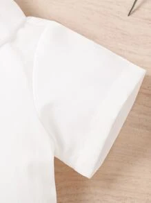 嬰兒前蝴蝶結襯衫和短褲 - 彩色 - 查看 3