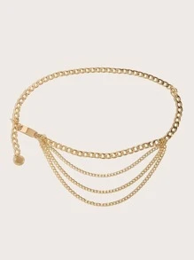 街头圆形吊饰链带万圣节 - 金色 - 查看 2