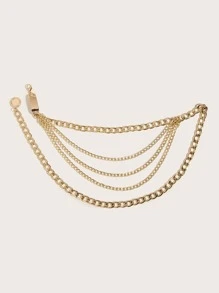 街头圆形吊饰链带万圣节 - 金色 - 查看 3