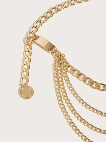 街头圆形吊饰链带万圣节 - 金色 - 查看 4