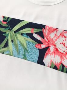 Toddler Boys Tropical Print Tee & Shorts - Multicolor - View 3