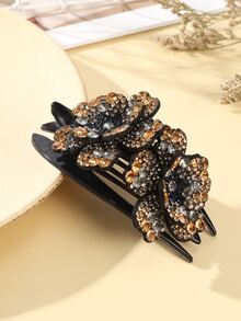 Kẹp tóc hoa Rhinestone - Nhiều màu - Xem 2