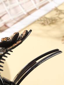 Kẹp tóc hoa Rhinestone - Nhiều màu - Xem 4