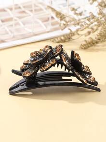 Kẹp tóc hoa Rhinestone - Nhiều màu - Xem 5