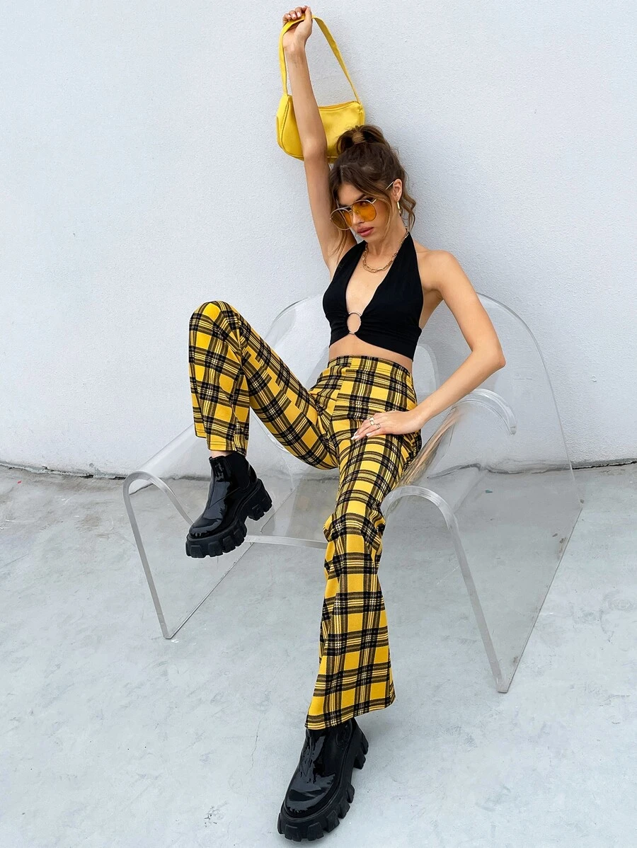 SHEIN Unity Quần nữ kẻ sọc Sẵn sàng - Nhiều màu - Xem 1