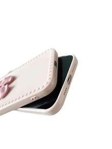 Funda para móvil con diseño de lazo - Rosa - Ver 4