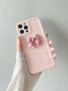 Funda para móvil con diseño de lazo - Rosa - Ver 5