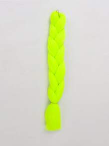 1pc Neon Lime Synthetic Hair Braid - Green - View 1
