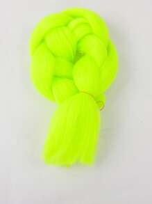 1pc Neon Lime Synthetic Hair Braid - Green - View 3