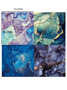 24入組大理石紋樣式材料紙 - 彩色 - 查看 5