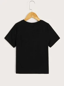 SHEIN Young Boy Tiger Print Tee