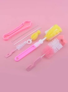 7pcs Random Color Baby Bottle Cleaning Brush - Multicolor - View 2