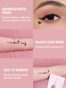 SHEGLAM Coleção de dia dos namorados-Modern Love Heart Catcher 2 em 1 delineador selo - Preto - Visão 5