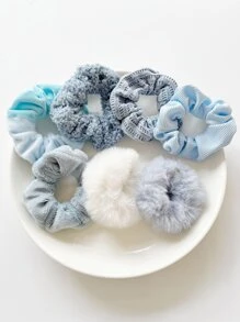 7pcs Minimalist Hair Tie - Multicolor - View 3