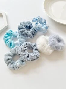 7pcs Minimalist Hair Tie - Multicolor - View 5