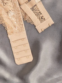 3pack Contrast Lace Scallop Trim Underwire Bra - Multicolor - View 6