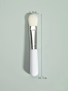 Clean Soft Hair Facial Sheet Brush, 1pc Face Care DIY Mud Facial Sheet Apply Skin Care Tool - White - View 3