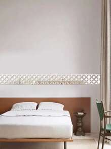 10 piezas Palo hueco superficie de espejo - Plateado - Ver 2