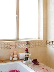 10 piezas Palo hueco superficie de espejo - Plateado - Ver 4