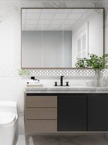 10 piezas Palo hueco superficie de espejo - Plateado - Ver 6