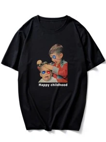 Manfinity EMRG Tops Nam Con số Sẵn sàng - màu đen - Xem 1