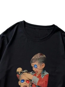 Manfinity EMRG Tops Nam Con số Sẵn sàng - màu đen - Xem 6