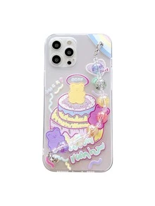 Hộp đựng điện thoại di động hình gấu hoạt hình có dây đeo tay - Nhiều màu - Xem 2