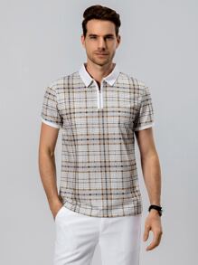 Manfinity Homme Men Random Glen Plaid Polo Shirt - Multicolor - View 1