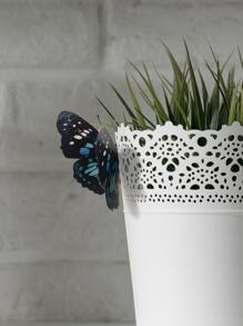 12pcs 3D Butterfly Sticker, Colorful Self Adhesive Butterfly Wall Decoration For Home Decor - Multicolor - View 3