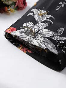 嬰兒隨機花朵印花繞頸連體短褲 - 彩色 - 查看 6