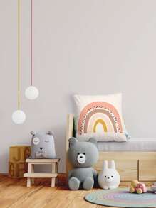 Vỏ gối in họa tiết cầu vồng không có đệm, Vỏ gối dễ thương không có đệm, dành cho phòng ngủ trẻ em - Nhiều màu - Xem 3