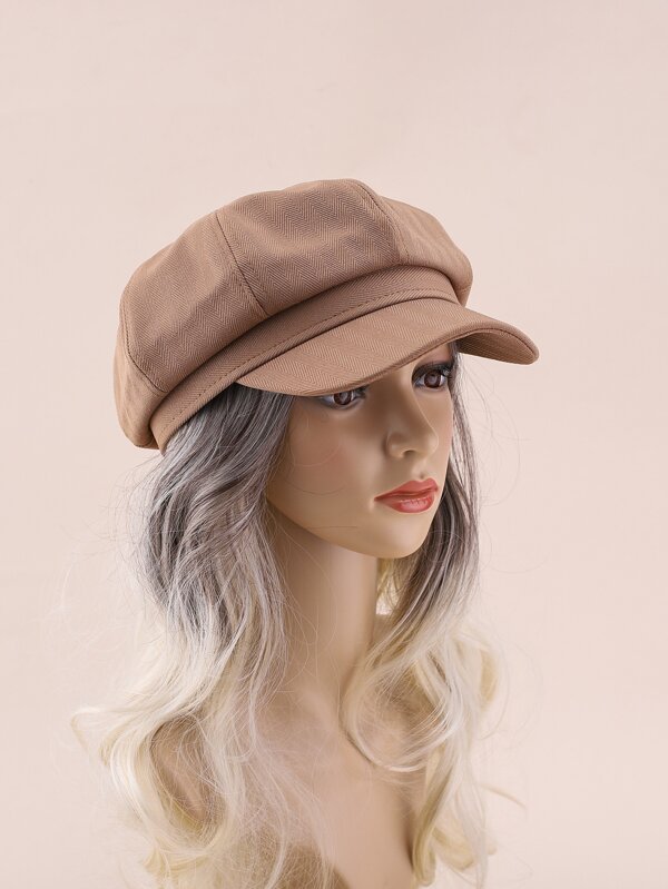 قبعة بوي بيكر موحدة اللون