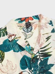 GENTILAND Men Tropical Print Shirt - Multicolor - View 3